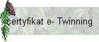 certyfikat e- Twinning