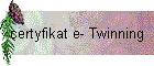 certyfikat e- Twinning